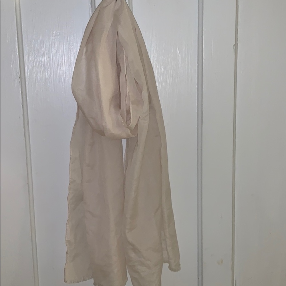 blush scarf with fringe